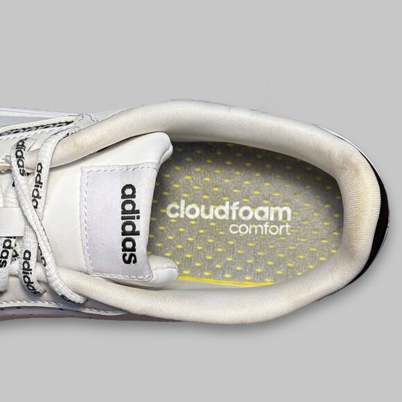 Adidas Cloudfoam Advantage White Sneakers - Men’s Size 7.5 - Picture 5 of 7